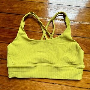 Lululemon long line ribbed energy bra sz 12